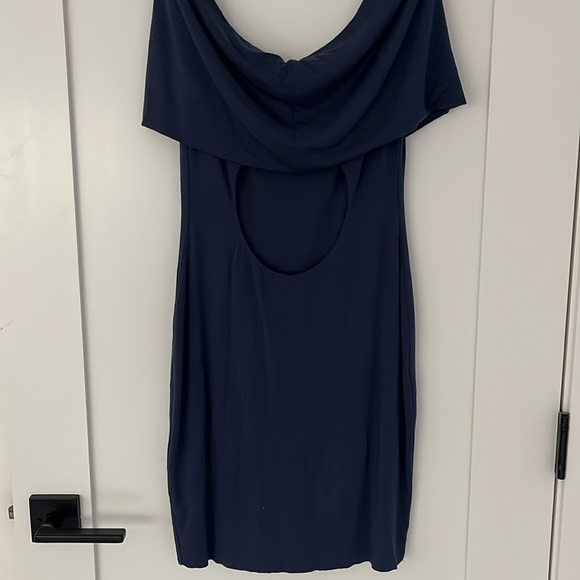 Bailey44 off the shoulder navy blue dress size Small - Picture 3 of 3